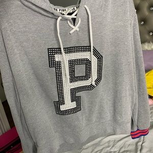 Pink bling hoodie